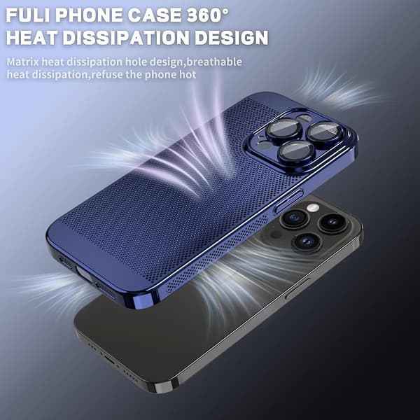 Fintmasket kjøle-telefondeksel for iPhone 15 14 Plus Pro Max Pro Purple