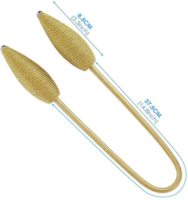 Gardinbindere, 2 stk. Gardinholder Spænder, Oval Form Håndstrik