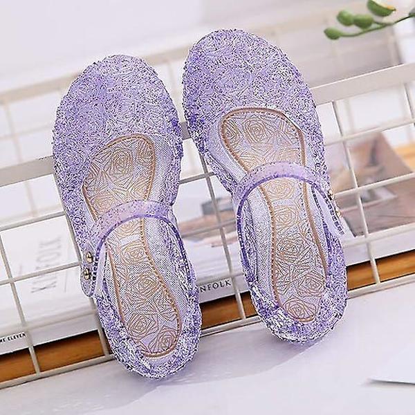 Prinsessflickor Sandaler Dansfest Cosplay Geléskor För Barn PURPLE 30