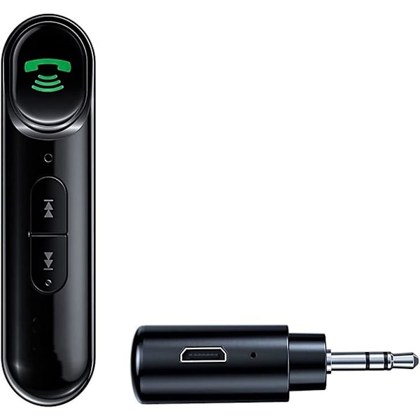 Auton Bluetooth-vastaanotin 3,5 mm:n liitännällä, audio-musiikki, Bluetooth 5.0 -autosarja, handsfree-stereo Bluetooth-kaiutin