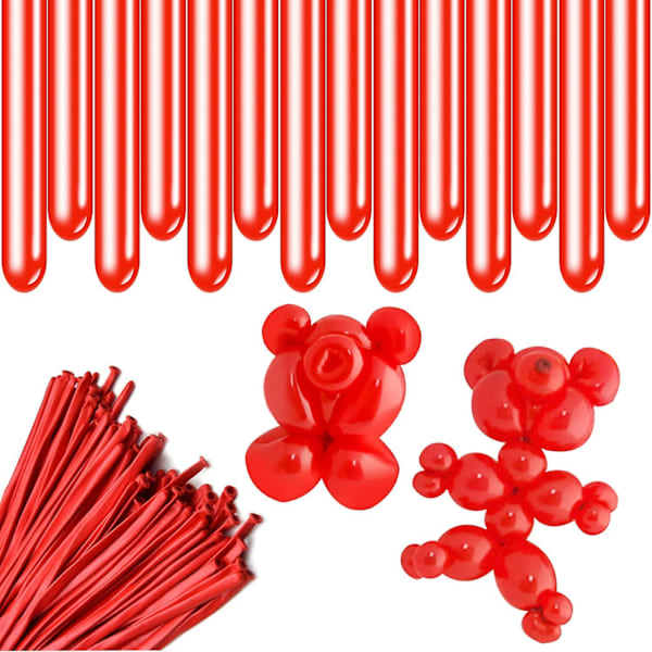 100 stk 260q Ballonger Vridende Dyr Lange Ballonger Fortykket Lateks Vridning