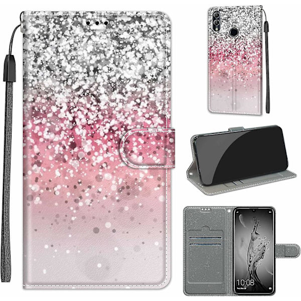 (stil 8)chooseu Fodral Till Huawei P Smart 2019 Läderfodral Med Silikon Stötsäkert Plånboksfodral Och Folio Stativfunktion Snyggt Mönster För Flicka