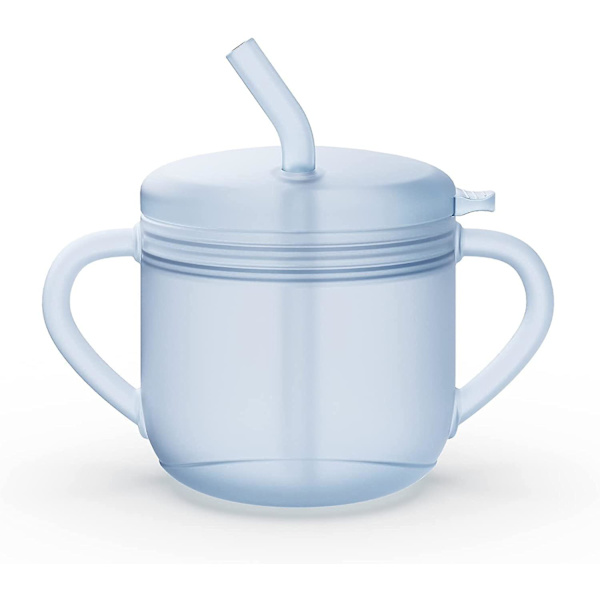 Silikoniset nokkamukit vauvoille, taaperoiden harjoittelumuki kahvoilla ja juomanokalla, vauvojen läikkymätön pillimuki 200ml, ote vauvoille 6-12 kuukautta ja taaperoille