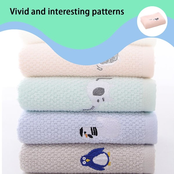 3 Tykke Absorberende Små Håndklær For Vask Av Ansikt, Husholdnings Blonde Tegneserie Håndklær 25 * 50cm pink