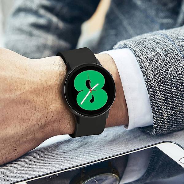 No Gap Rem Kompatibel Med Samsung Galaxy Watch 5/4 40mm 44mm, nior Sømløs Justerbar Silikone Sportsrem Til Galaxy Watch5 Pro 45mm, galaxy