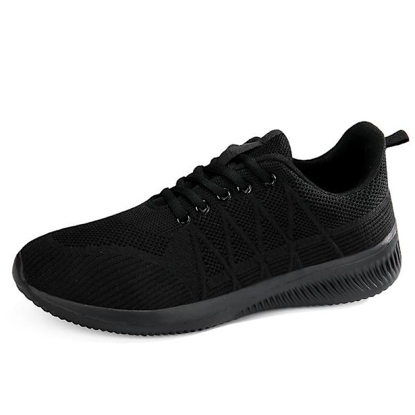 Løbesko til mænd Letvægt Åndbare Vandresko Atletiske Mode Sneakers 3Dsf022 Black EU 41