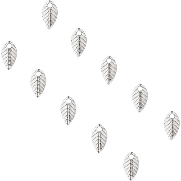 500 kpl 7 mm Lehtikuvioiset Korut 316 Ruostumattomasta Teräksestä Riipukset Metalliset Lehtikorut 1 mm Pienireikäiset Riipukset DIY-kaulakoruihin Korujen Valmistus Tarvike