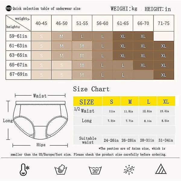 Dame Sømløse Trusser Hipster Bikini Lav Talje Usynlige Trusser 3-pak S