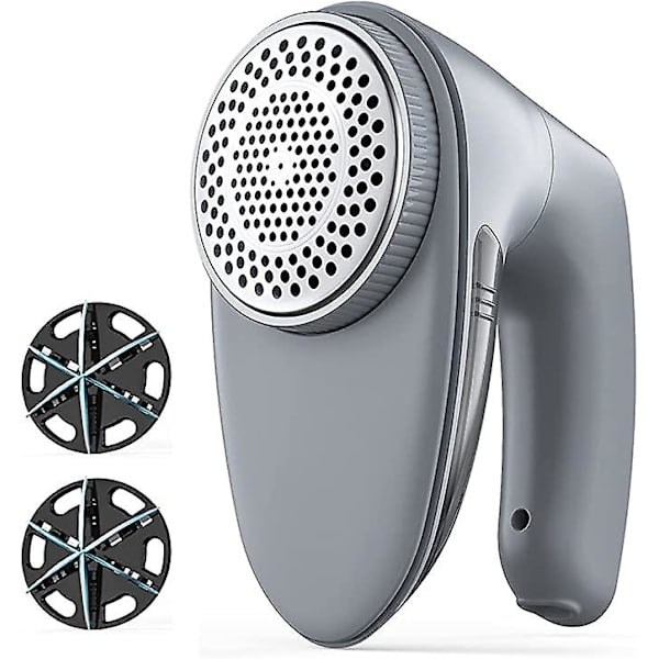 Stofshaver, Sweater Shaver til Tøj, opgraderet Fnugfjerner med Effektive 6-bladede Knive til Beklædning Gray