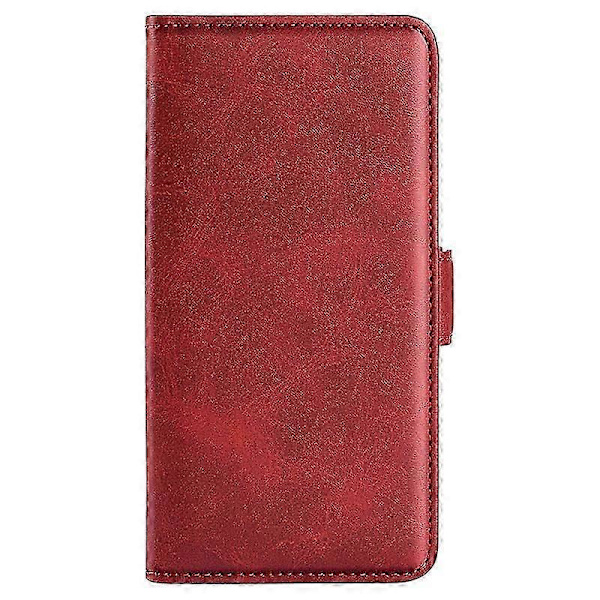 Plånboksfodral för Hmd Pulse/ Pulse+/ Pulse Pro Kalvtextur Läderställ Telefonskydd Red