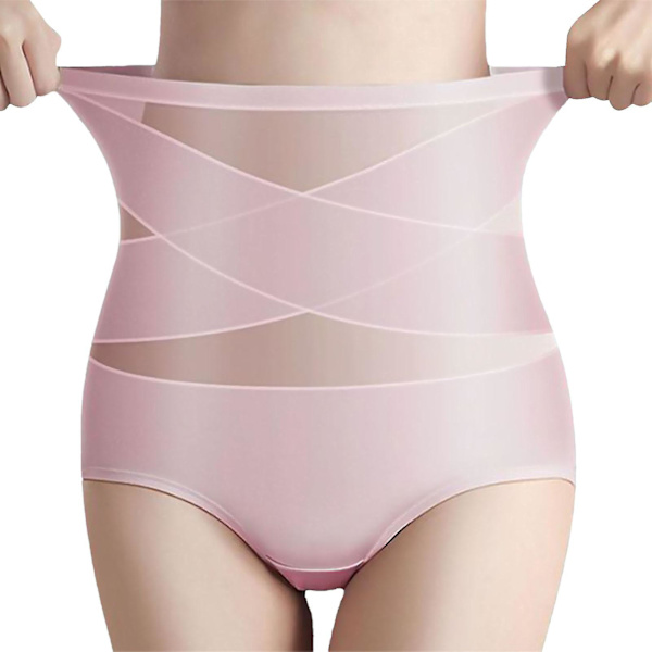 Kvinnors Butts Lifter Shapewear Hög Midja Tummys Kontroll Body Shaper Trosor L Pink