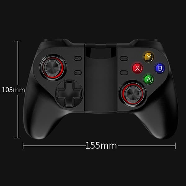 Opgraderet Mobil Spilcontroller, Trådløs Bluetooth Gamepad Joystick Multimedie Spilcontroller