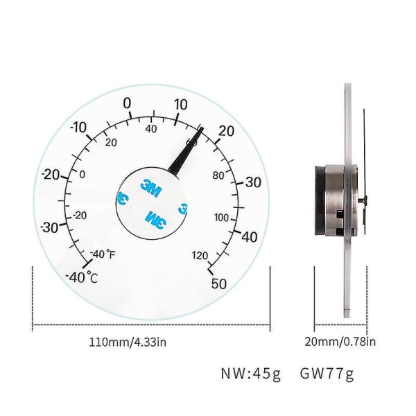 Utomhus termometer fönster digital termometer