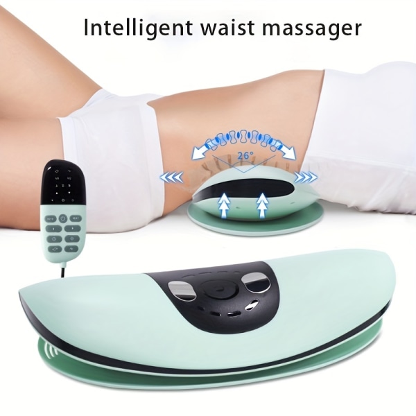 Curve Lumbar Massager, Intelligent Electric Hot Compress Lugnande midjemassageinstrument, Airbag Midjemassageinstrument