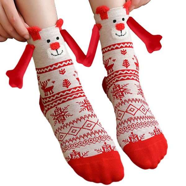 Julstrumpor med hand i hand, personliga julstrumpor style 9