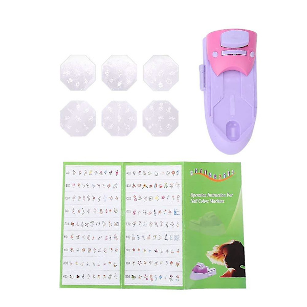 Nagelkonst mönster skrivare, Diy stämpel manikyr tryckmaskin skrivare verktyg set