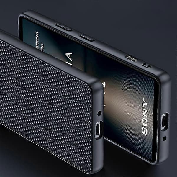 For Sony Xperia 1 Vi Deksel Karbonfiberstil Støtsikkert Telefondeksel Black