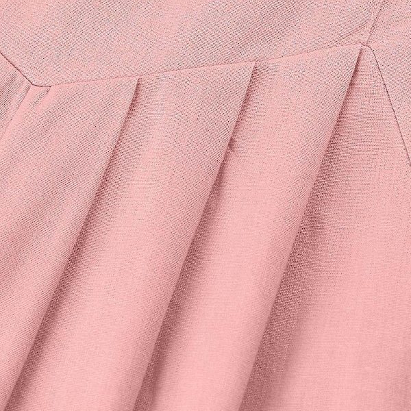 Dam ärmlös justerbar overall jumpsuit Pink L