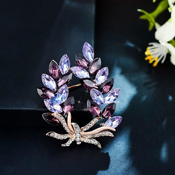 Kunstig Krystal Zinnia Buket Broche Elegant Og Funklende Modeaccessory Til Kvinder Og Piger