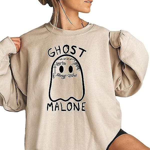 Hauska Halloween Ghost Malone -huppari Style 1 L