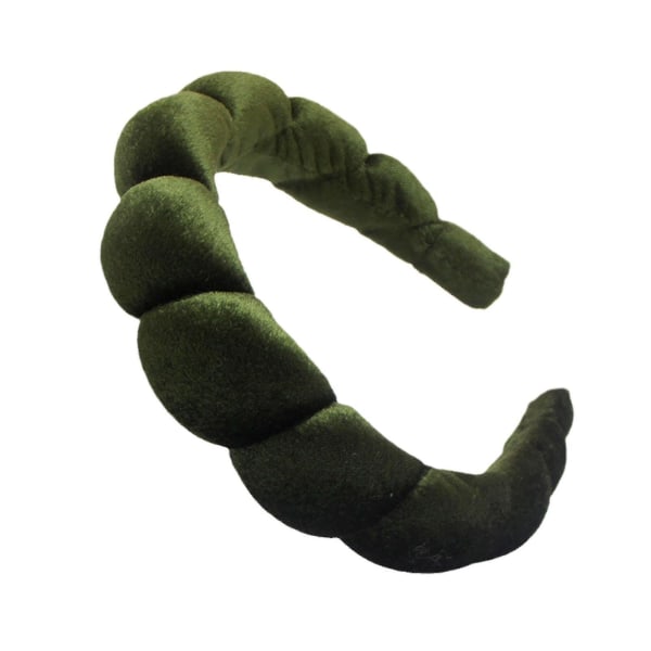 Svampe Bredbrem Hårbøyle Sklisikker Hårnål Legering Hodebånd For Jenter Kvinner Kjærester Army Green