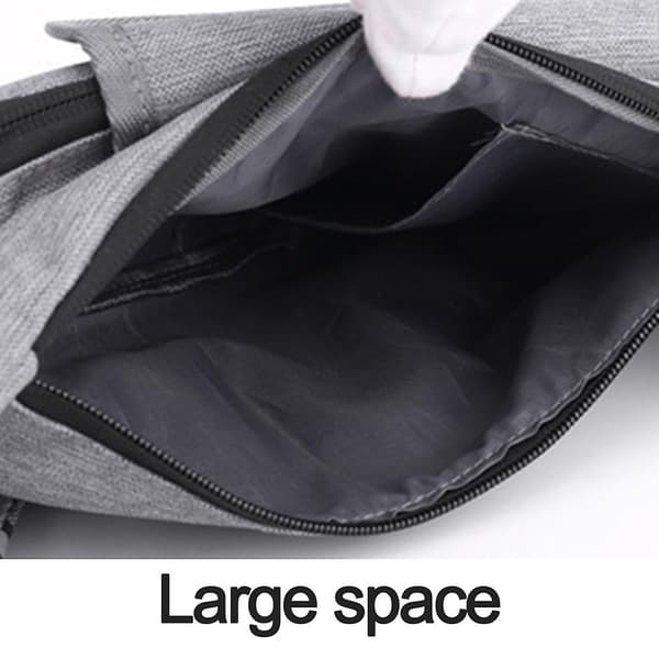 Skuldertaske til mænd Casual Sling Pack Kvinder Mini Crossbody Brysttasker grey
