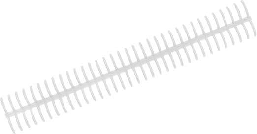 10 stycken bindande spolar 34 ringar 15 mm plastbindningskammar slitstarkt (transparent)