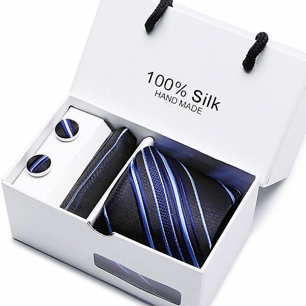 Herr slips slips presentförpackning 5 delar kostym grupp slips affärs formell bröllop slips B33