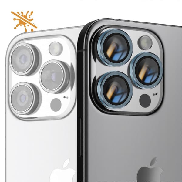 Hærdet Glas Kamera til iPhone 16 Pro Max Hårdhed 9H Anti-ridse, Blå