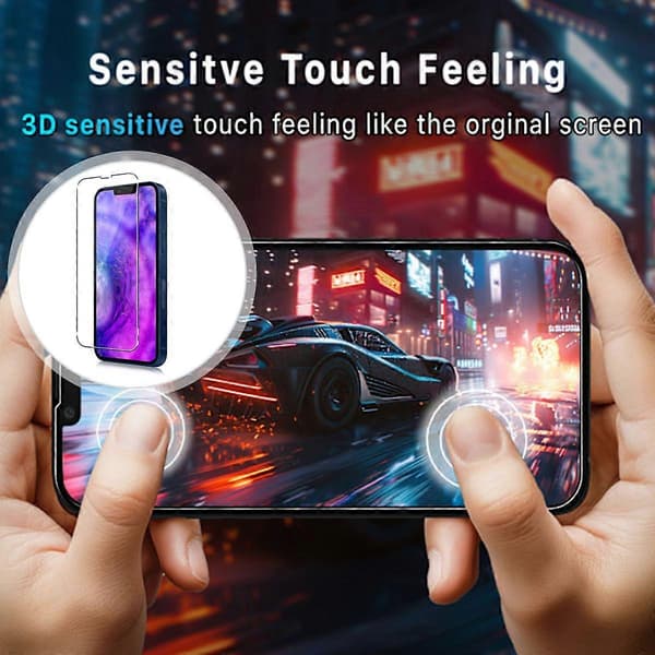 Andra generationens iPhone 14 härdat glas - Transparent iPhone 14 skärmskydd