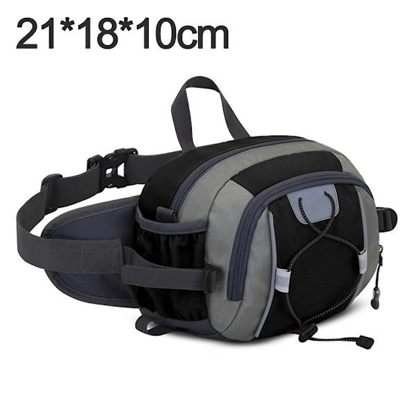 Fanny Pack Med Vattenflaskhållare Utomhus Vandring Fanny Pack Midjeväska För Kvinnor Män black
