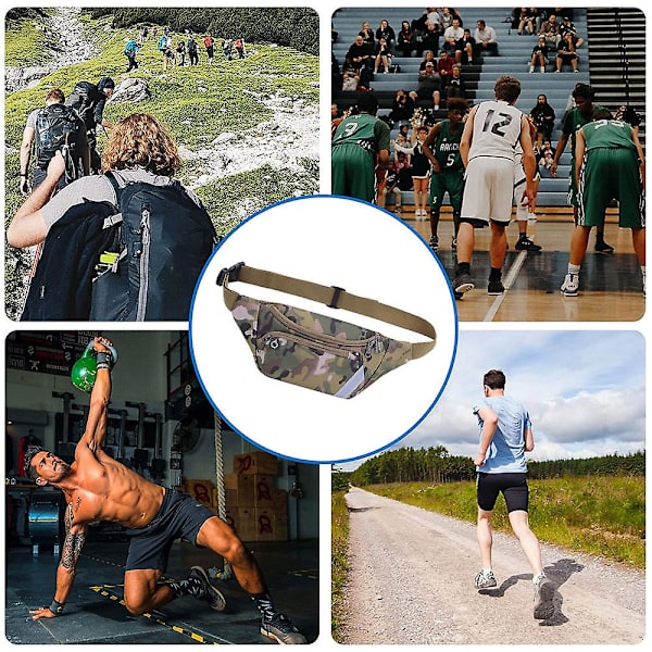 Juoksu Puhelin Tasku Ulkoilu Urheilu Nylon Pyöräily Tiukka Camouflage Tasku green