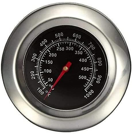 Grilltermometer i rustfritt stål, BBQ grilltermometer med probe