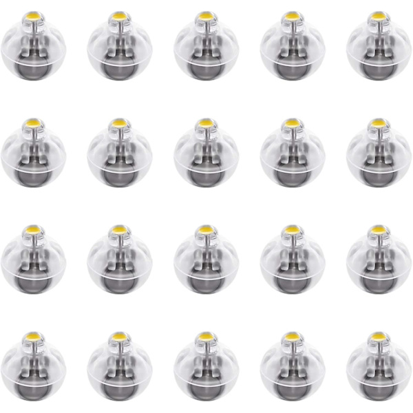20 stk. LED Ballonglys Lanternelys, varmt gult lys