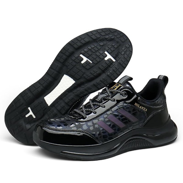 Herre Sneakers Mote Sklisikre Fritidssko T2266 Black EU 43