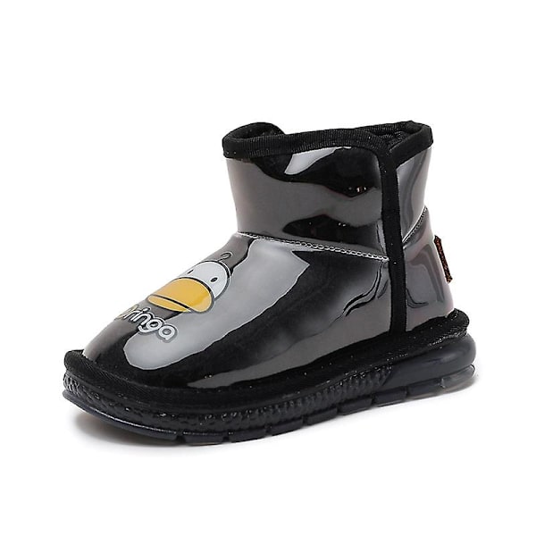 Flickor Snö Boots Vinter Varma Skor Vattentät Övre Fr2655 Black EU 34