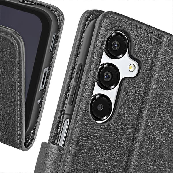 Kotelo Galaxy A16 Clapet Lompakko ja Videoteline, Musta