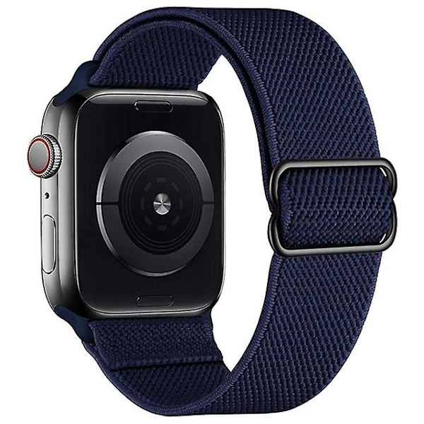 Stretchig klockarmband Kompatibel med Apple Watch Band 45mm 44mm 42mm Bekvämt Justerbart Sportband För Iwatch Serie 7 6 5 4 Se 3 2 1 Kvinnor Män AA007 38mm 40mm 41mm