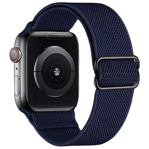 Stretchigt watch kompatibelt för Apple Watch Band 45 mm 44 mm 42 mm Bekvämt justerbart sportband för Iwatch Series 7 6 5 4 Se 3 2 1 Kvinnor Män AA007 38mm 40mm 41mm