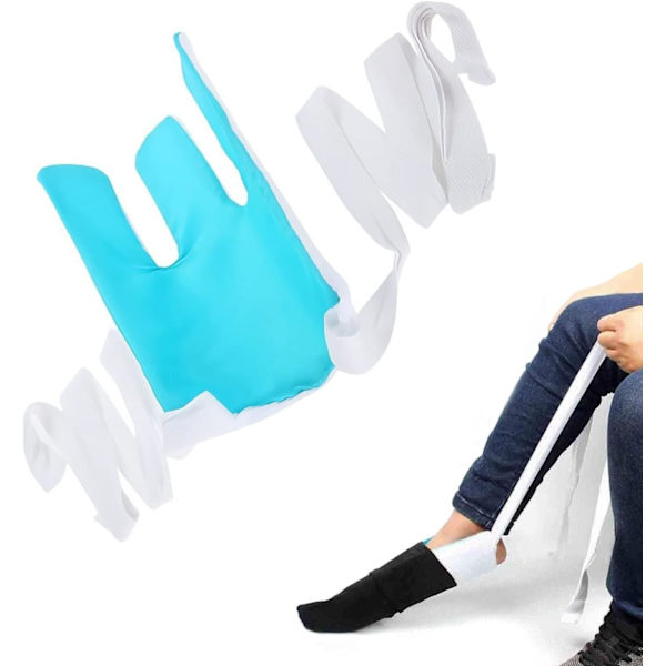 Sock Aid-verktyg för att enkelt ta på och av strumpor för äldre, funktionshindrade, gravida, diabetiker - Draghjälp - Strumpassistent