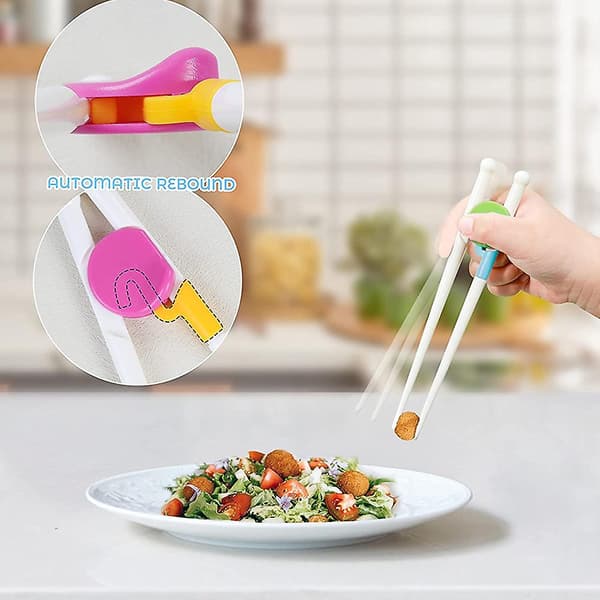 2 st Baby Learning Chopsticks Spädbarn Learning Chopsticks Baby Practice Chopsticks Barnens Bestick style3