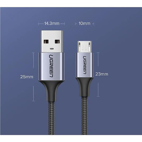 3.0 Micro Usb 3A Snabbladdningskabel Android Datakabel Mobiltelefonladdare Sladdar & Adaptrar