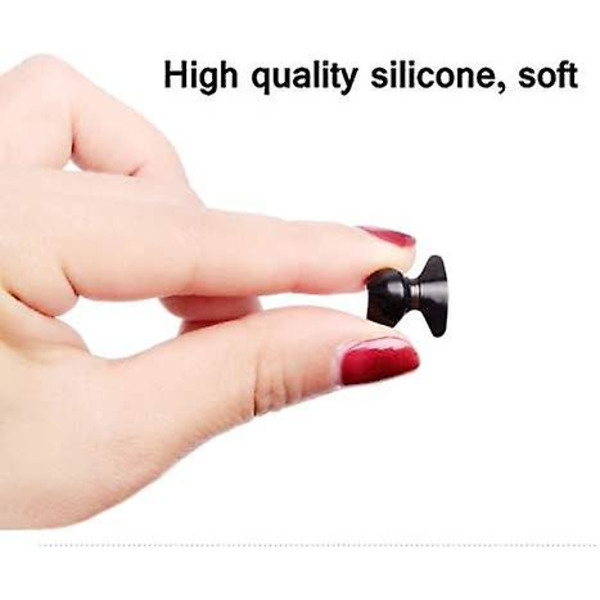 Självhäftande silikonnäskuddar för glasögon, mjuka och halkfria, 12 par, transparenta, 1,8 mm