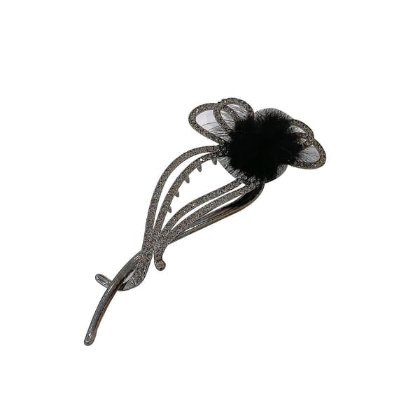 Twisting Clip Hodeplagg Hårnål Elegant Spiral Hårspenner For Kvinnelig Hårdekorasjon Black