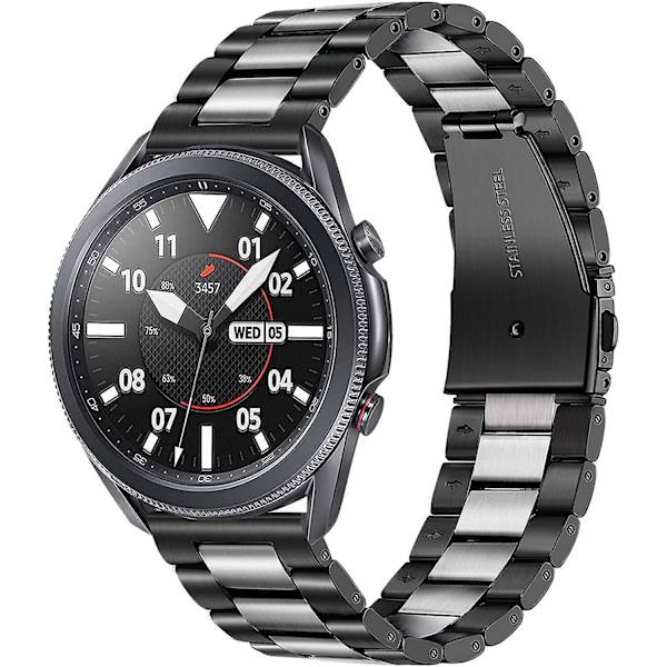Galaxy Watch-armband 46 mm / S3, 22 mm massivt rostfritt stål med snabbkoppling för Samsung Galaxy Galaxy Watch, Gear S3 Classic Frontier, Samsung Galaxy