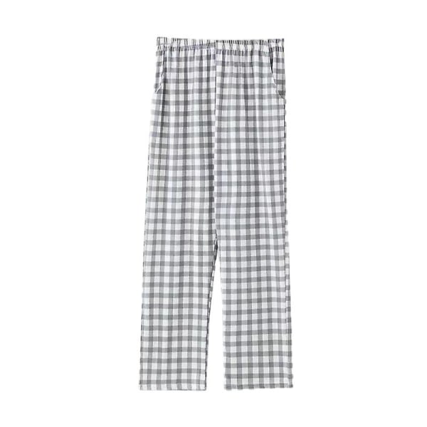 Naisten Pyjama Housut, Rento Pitkät Pyjama Lounge Housut Taskuilla Grey XL