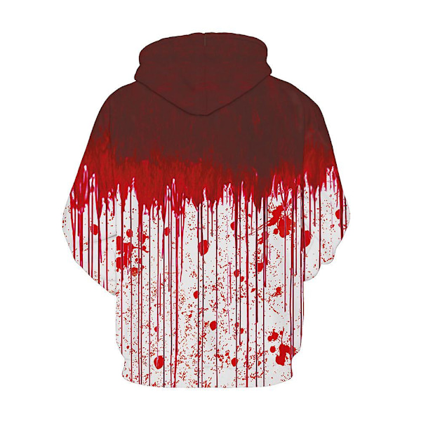Halloween Blodig Hættetrøje til Mænd, Hættetrøje style 2 4XL