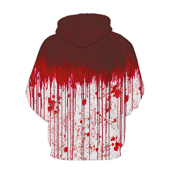 Halloween Blodig Hettegenser for Menn, Hettegenser style 2 L