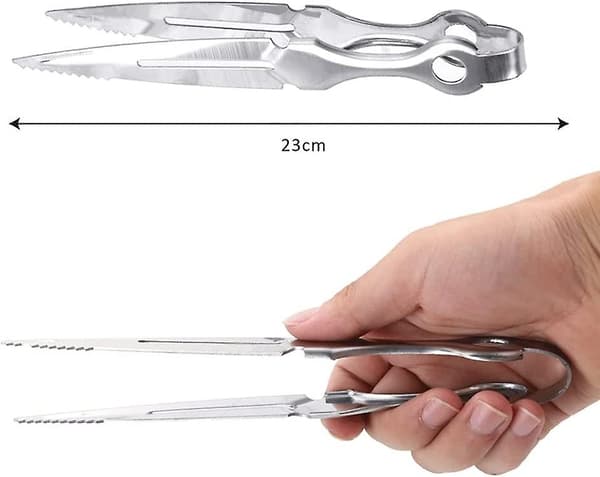 Grillklyper, nye 1 stk kullklyper Ergonomiske rustfrie vannpipeklyper Grilltilbehør Verktøy