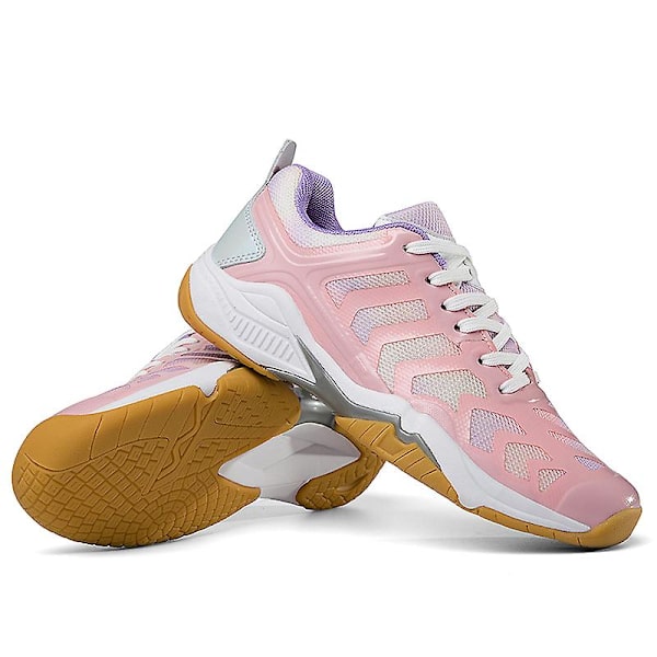 Dam Lätta Sneakers Mode Inomhusplansskor Lämpliga För Badminton 3Dw66 Pink EU 42